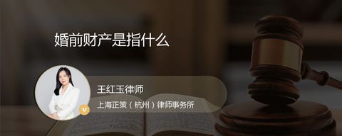 婚前财产是指什么