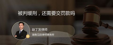 被判缓刑，还需要交罚款吗