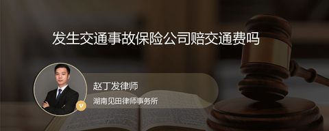 发生交通事故保险公司赔交通费吗