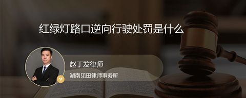 红绿灯路口逆向行驶处罚是什么