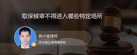 取保候审不得进入哪些特定场所？