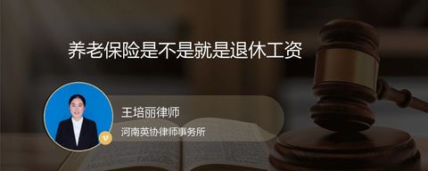 养老保险是不是就是退休工资？