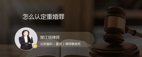 怎么认定重婚罪