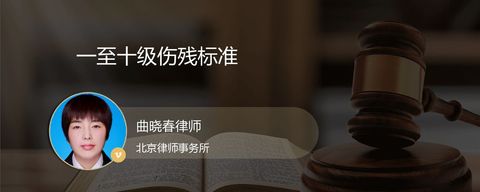 一至十级伤残标准