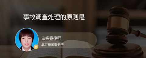 事故调查处理的原则是