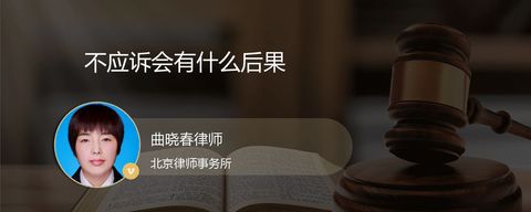 不应诉会有什么后果