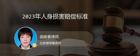 2023年人身损害赔偿标准