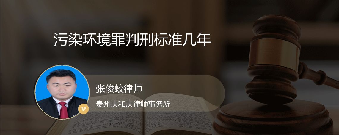 污染环境罪判刑标准几年