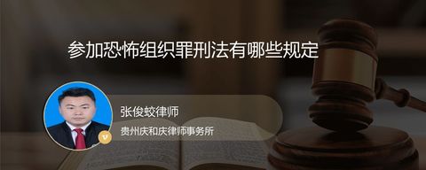 参加恐怖组织罪刑法有哪些规定