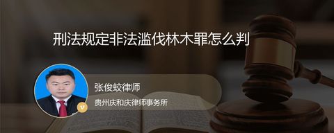 刑法规定非法滥伐林木罪怎么判