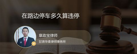 在路边停车多久算违停