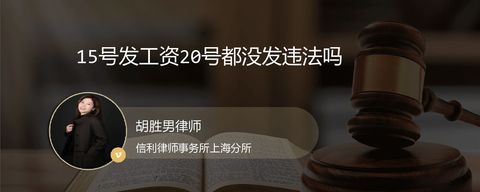 15号发工资20号都没发违法吗