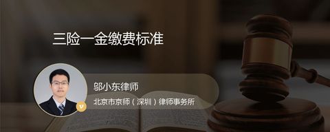 三险一金缴费标准