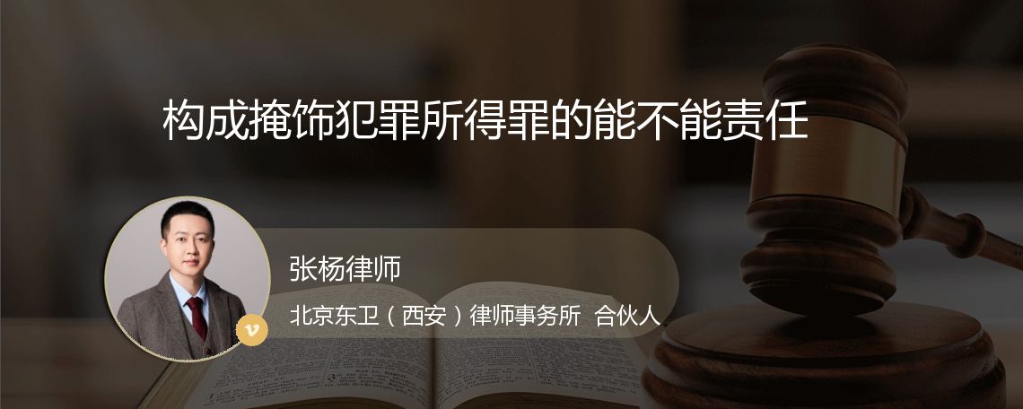 构成掩饰犯罪所得罪的能不能责任