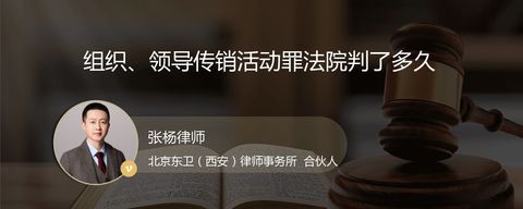 组织、领导传销活动罪法院判了多久