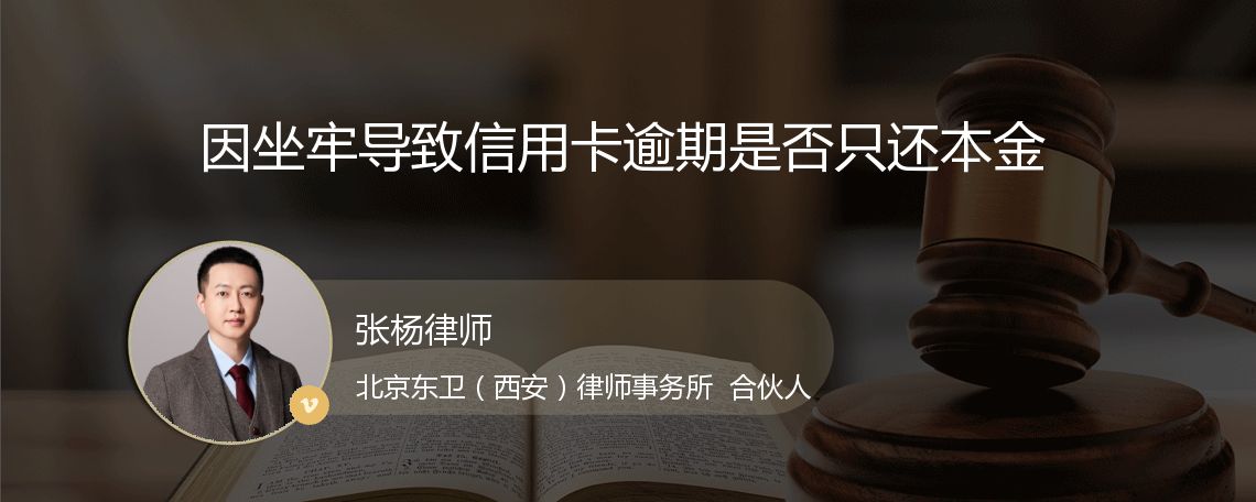 因坐牢导致信用卡逾期是否只还本金