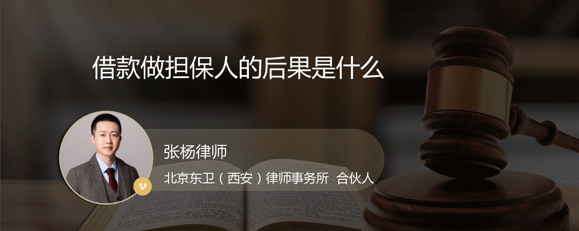 借款做担保人的后果是什么