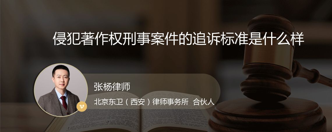 侵犯著作权刑事案件的追诉标准是什么样