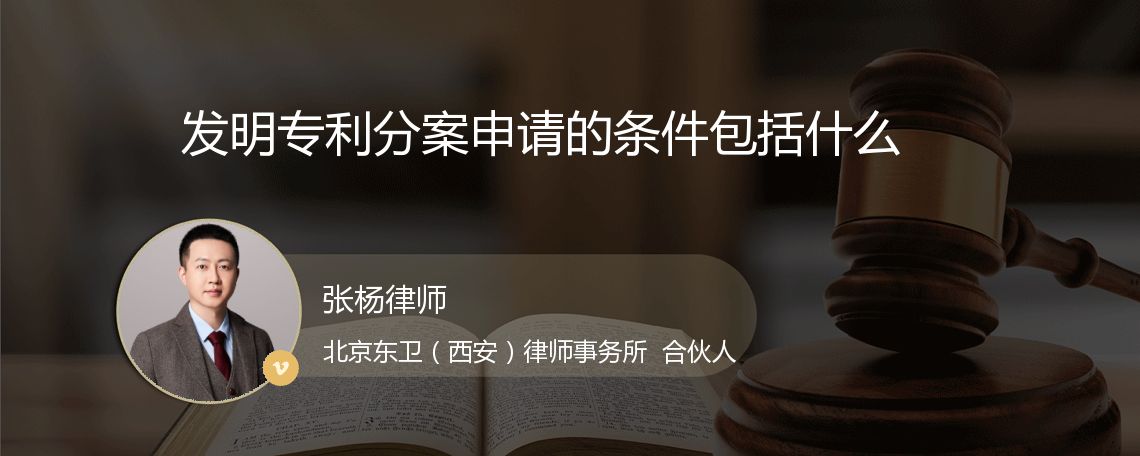 发明专利分案申请的条件包括什么