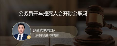 公务员开车撞死人会开除公职吗