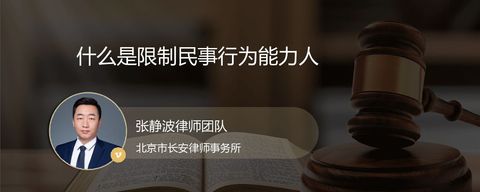 什么是限制民事行为能力人