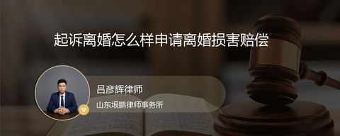起诉离婚怎么样申请离婚损害赔偿