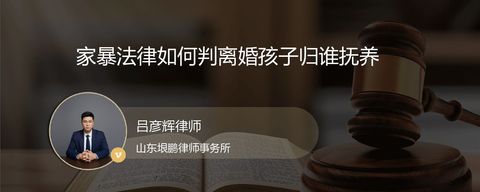 家暴法律如何判离婚孩子归谁抚养