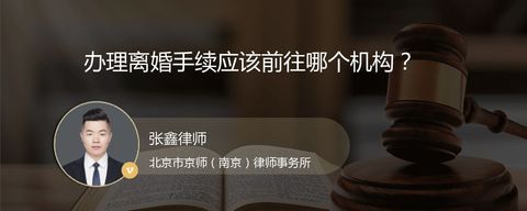 办理离婚手续应该前往哪个机构？