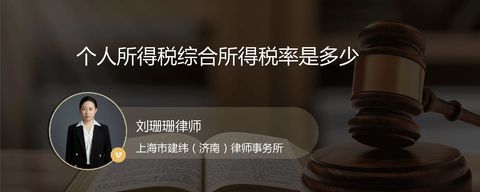个人所得税综合所得税率是多少