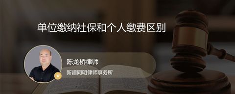 单位缴纳社保和个人缴费区别