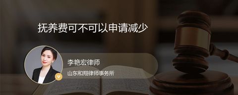 抚养费可不可以申请减少