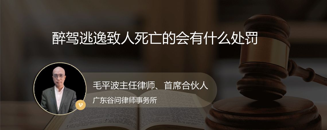 醉驾逃逸致人死亡的会有什么处罚