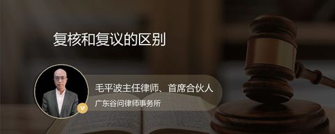 复核和复议的区别