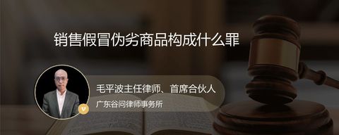 销售假冒伪劣商品构成什么罪