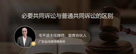 必要共同诉讼与普通共同诉讼的区别