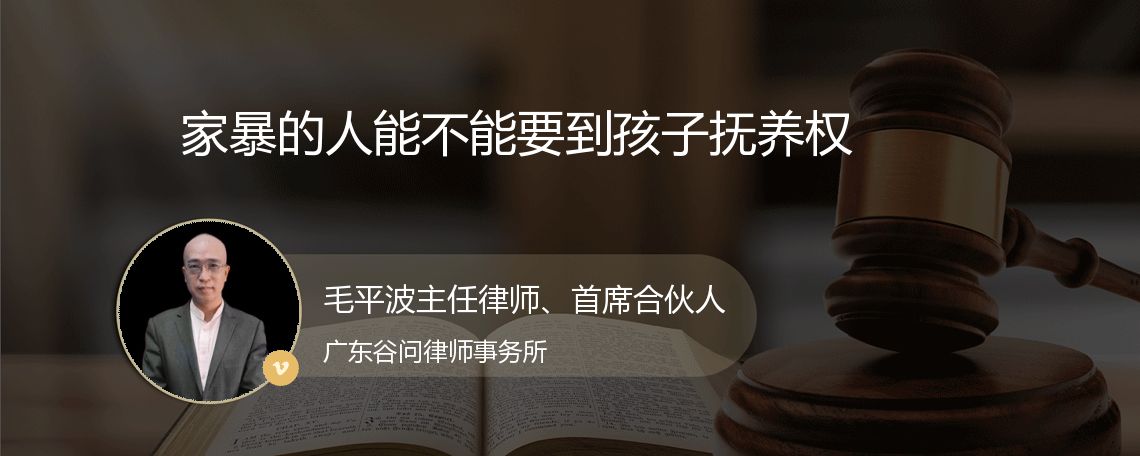 家暴的人能不能要到孩子抚养权