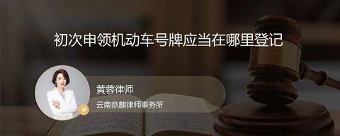 初次申领机动车号牌应当在哪里登记