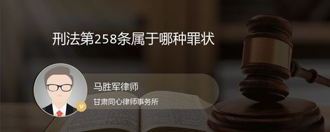 刑法第258条属于哪种罪状