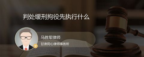 判处缓刑拘役先执行什么