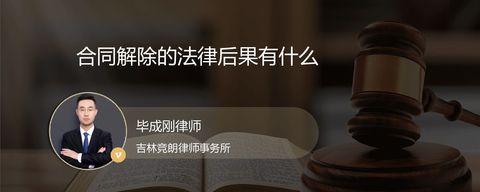 合同解除的法律后果有什么