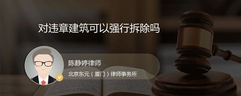 对违章建筑可以强行拆除吗