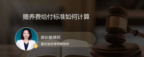 赡养费给付标准如何计算