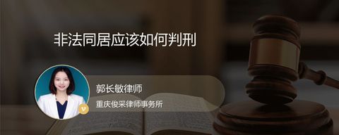 非法同居应该如何判刑