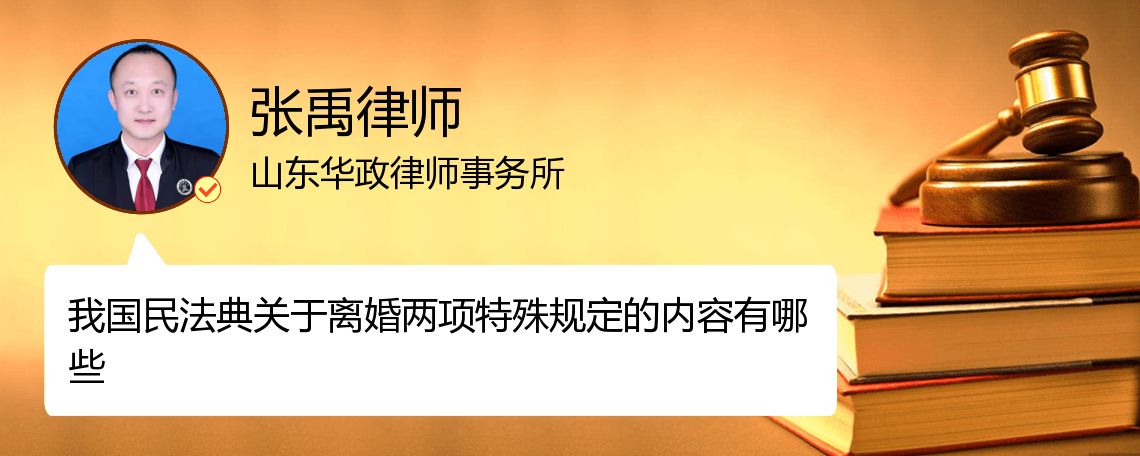 我国民法典关于离婚两项特殊规定的内容有哪些