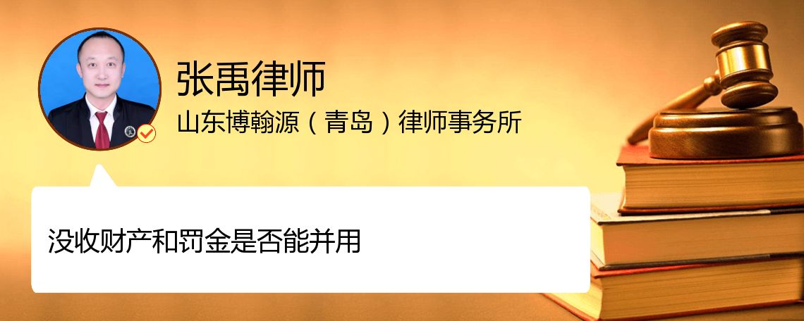 没收财产和罚金是否能并用