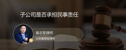 子公司是否承担民事责任
