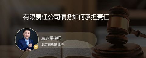 有限责任公司债务如何承担责任