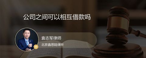 公司之间可以相互借款吗