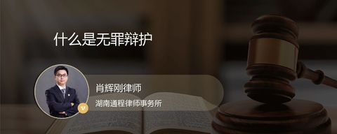 什么是无罪辩护