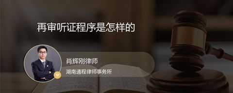 再审听证程序是怎样的